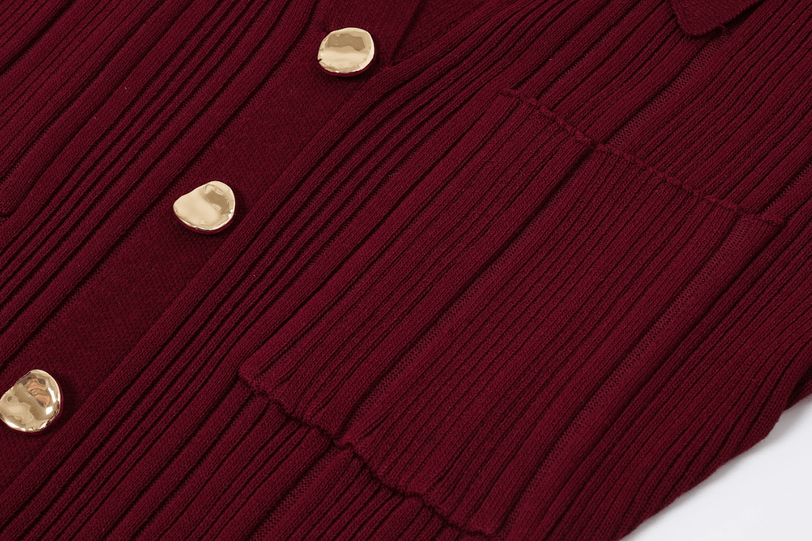 Cecilia Rib Knit Long Sleeve Dress - She Rare Boutique