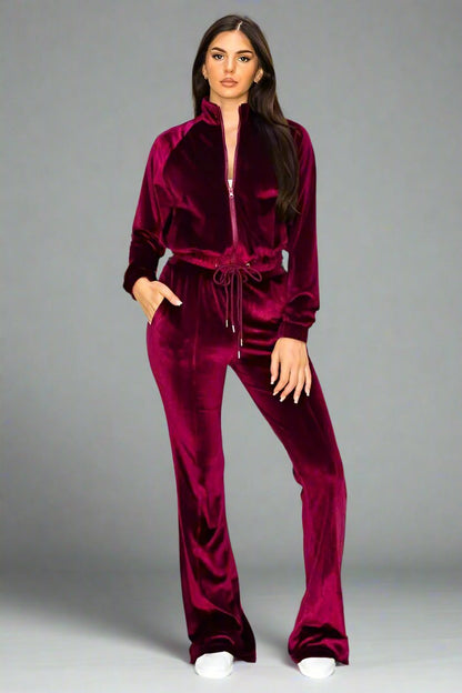 Velvet Flared Track Set