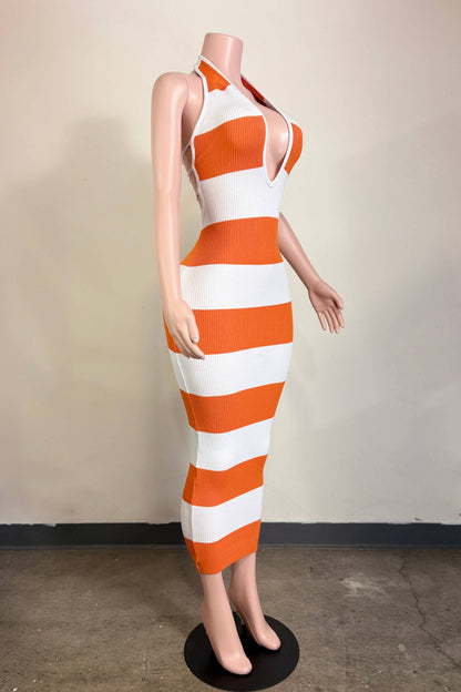 Orange Crush Maxi Dress