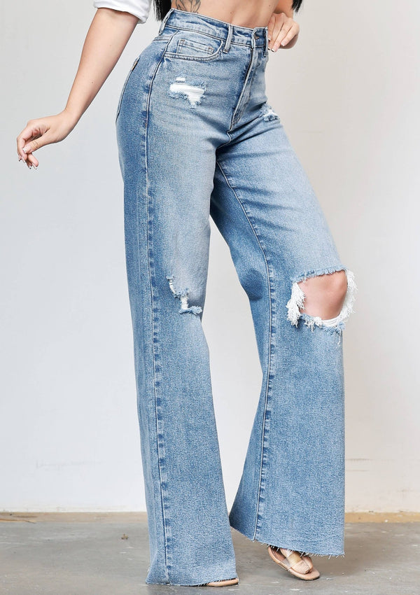 90’s Baby Wide Leg Jeans - She Rare Boutique