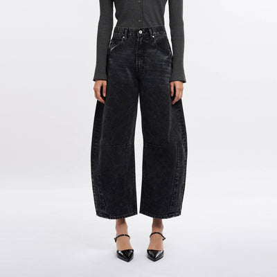 High Waisted Barrell Jeans - She Rare