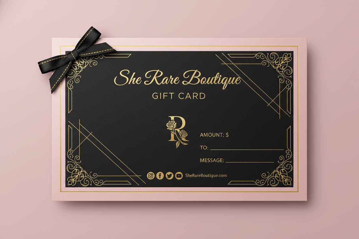 She Rare Gift Card - She Rare Boutique