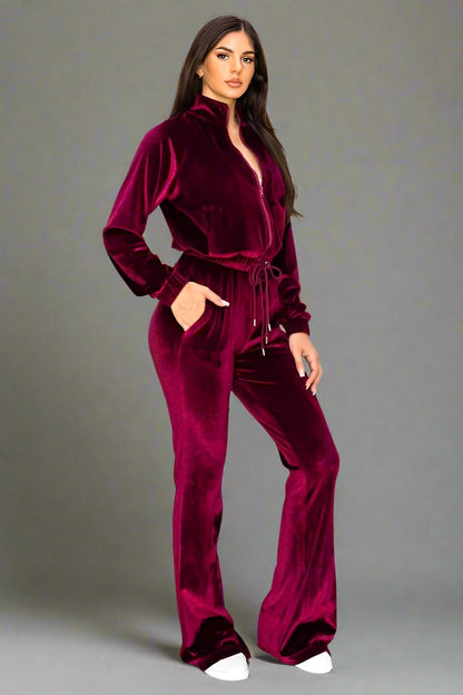 Velvet Flared Track Set