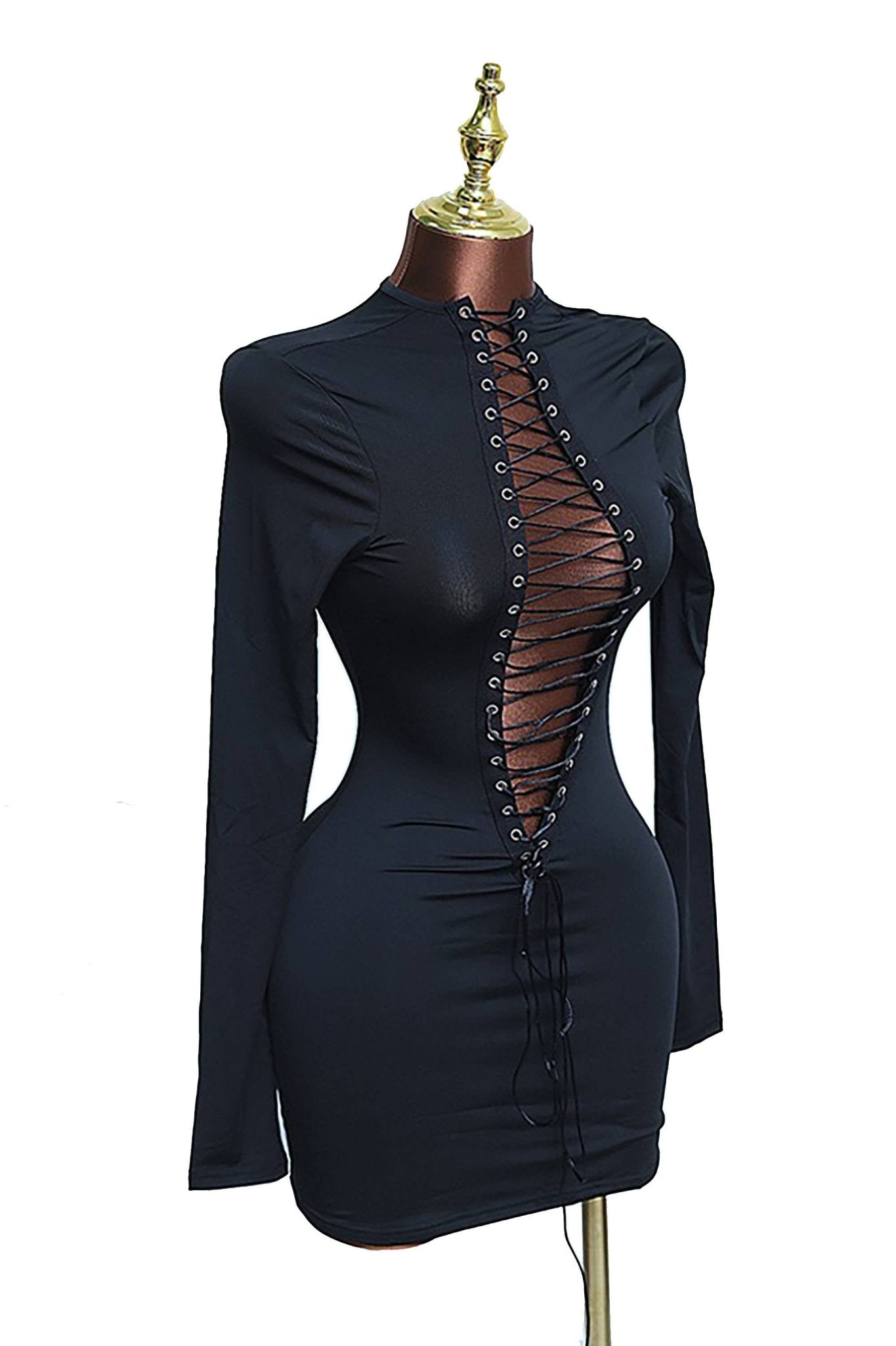 Laced Temptation Mini Dress - She Rare Boutique
