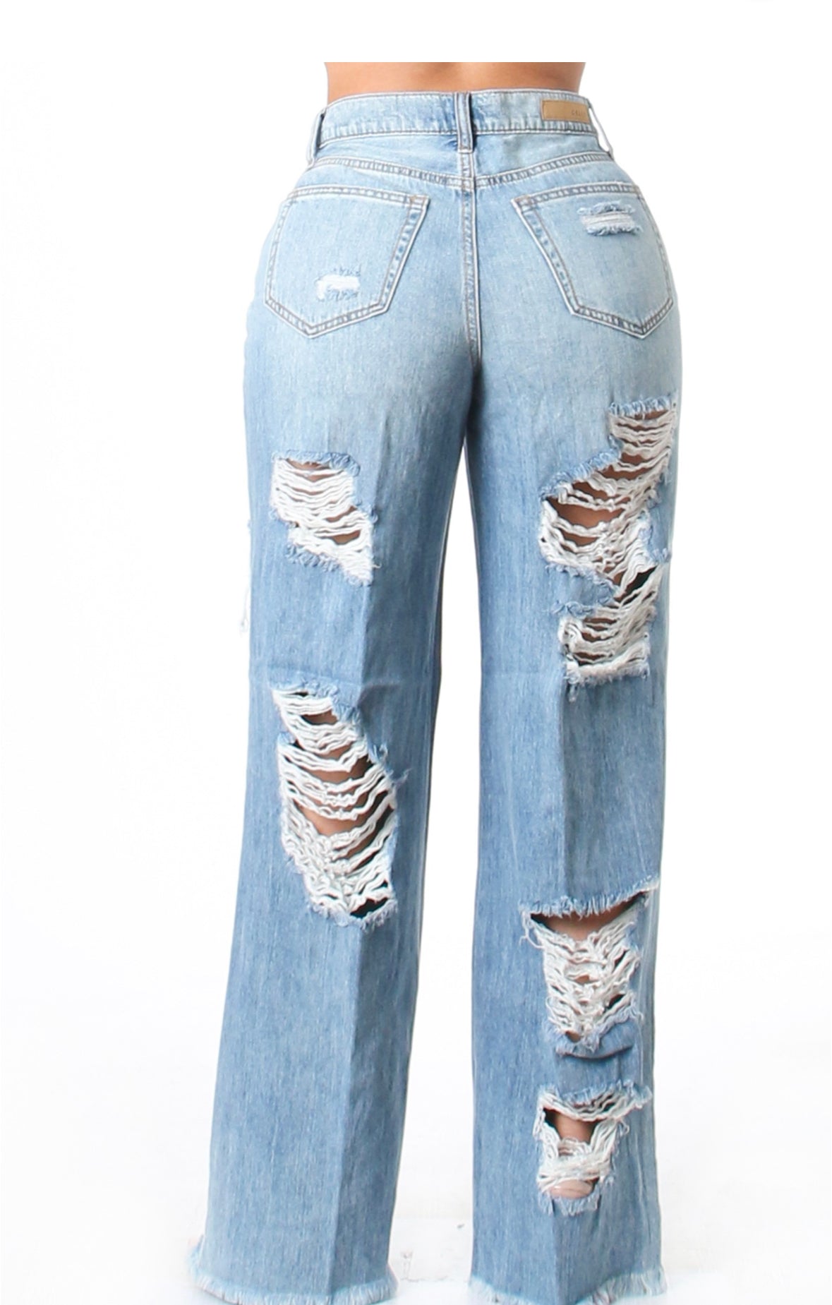 High Waist Boyfriend Jeans