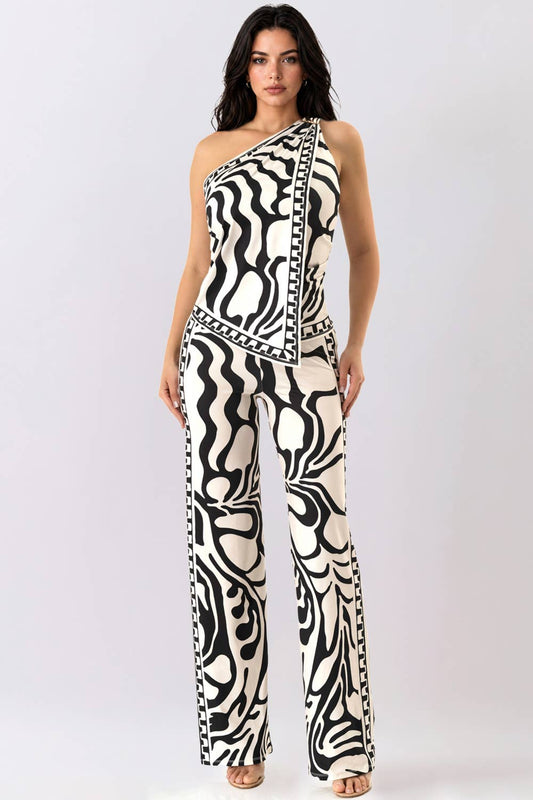 Monaco Print Pant Set - She Rare Boutique